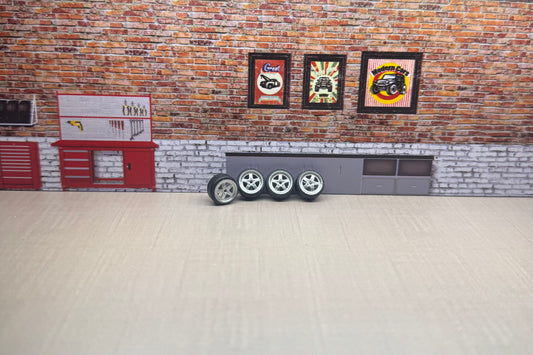 1:64 chrome rims for hot wheels and match box