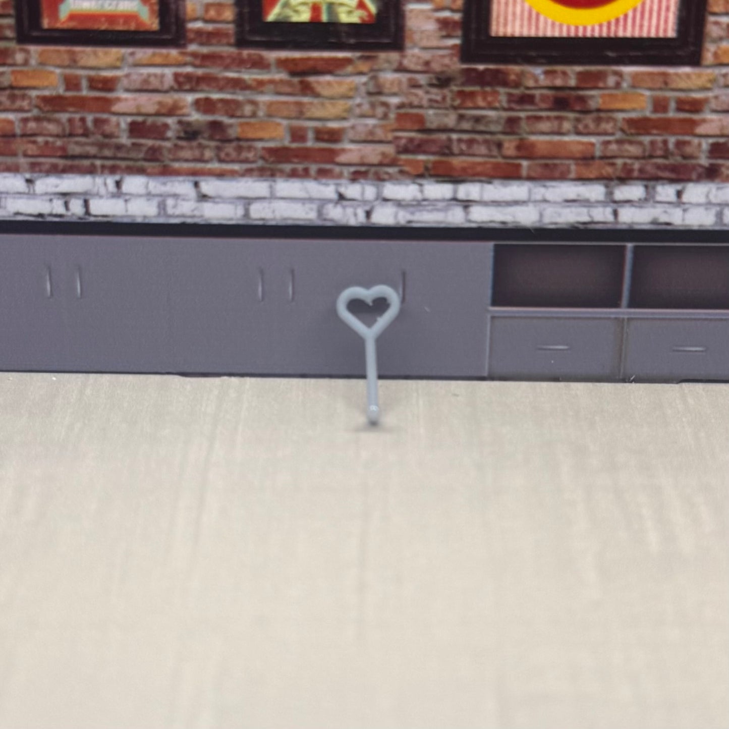 Heart shaped exhaust pipe for hot wheels and match box