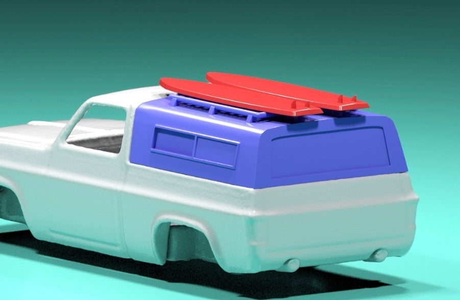 Truck bed cap for hot wheels 83 Chevy Silverado