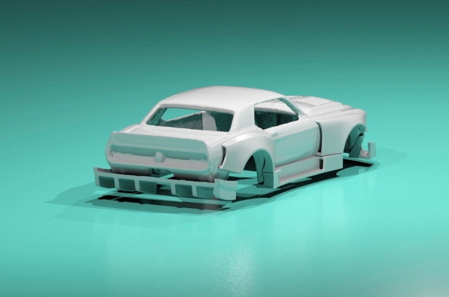 Body kit for hot wheels 67 ford mustang GT night fury body kit