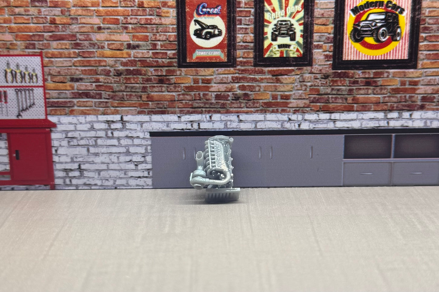 1:64 four rotor engine for hot wheels and match box