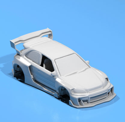 body kit for Hot wheels Honda Civic EK9 fatboi style