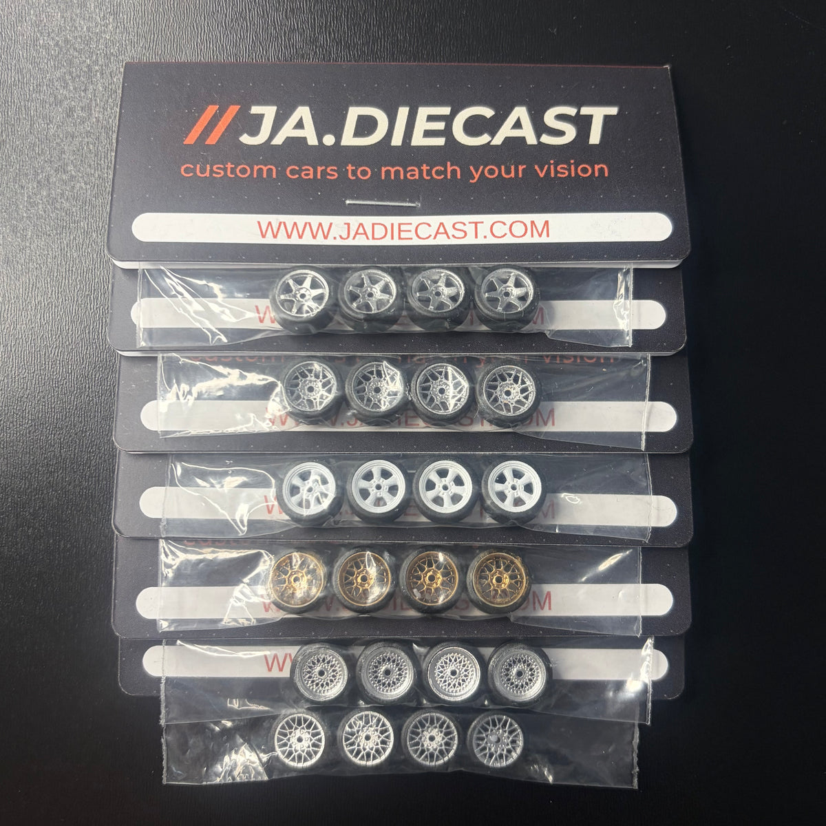 6 Pack Of Rims For 1:64 Hot Wheels And Match Box